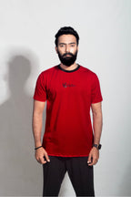 Red Puff Printed Streetwear T-Shirt