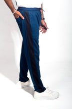 Blue & Black Contrast Trouser